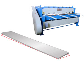 Sheet Cutting With Shearing Machine 4ftx2mm Capacity